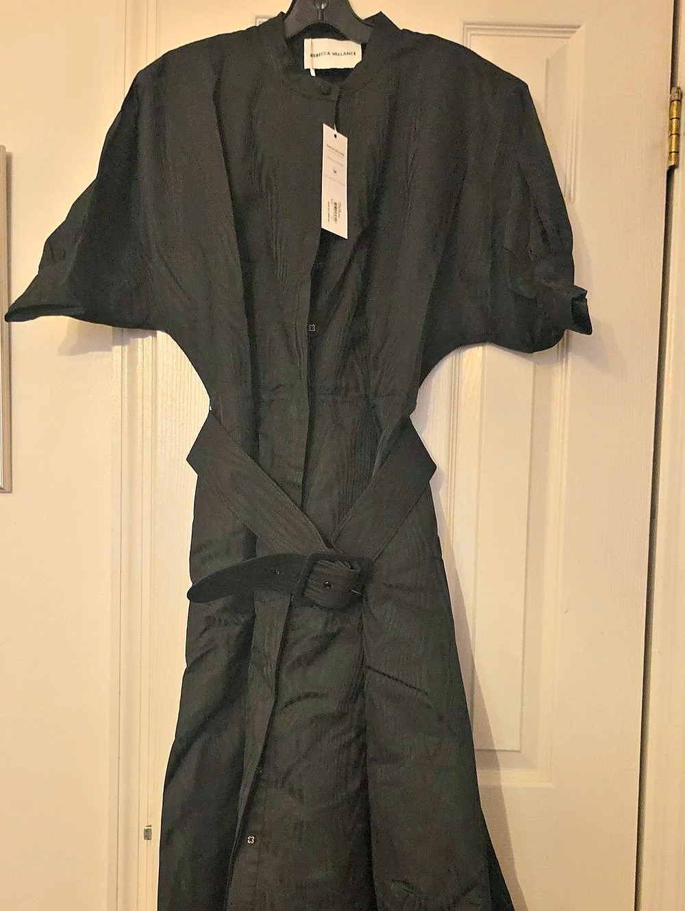 Rebecca Vallance Lyla Button Gown Black Maxi Dress